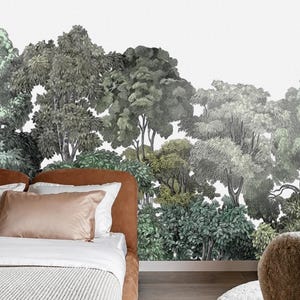 Green Bellewood Wallpaper Mural Peel and Stick on Etsy