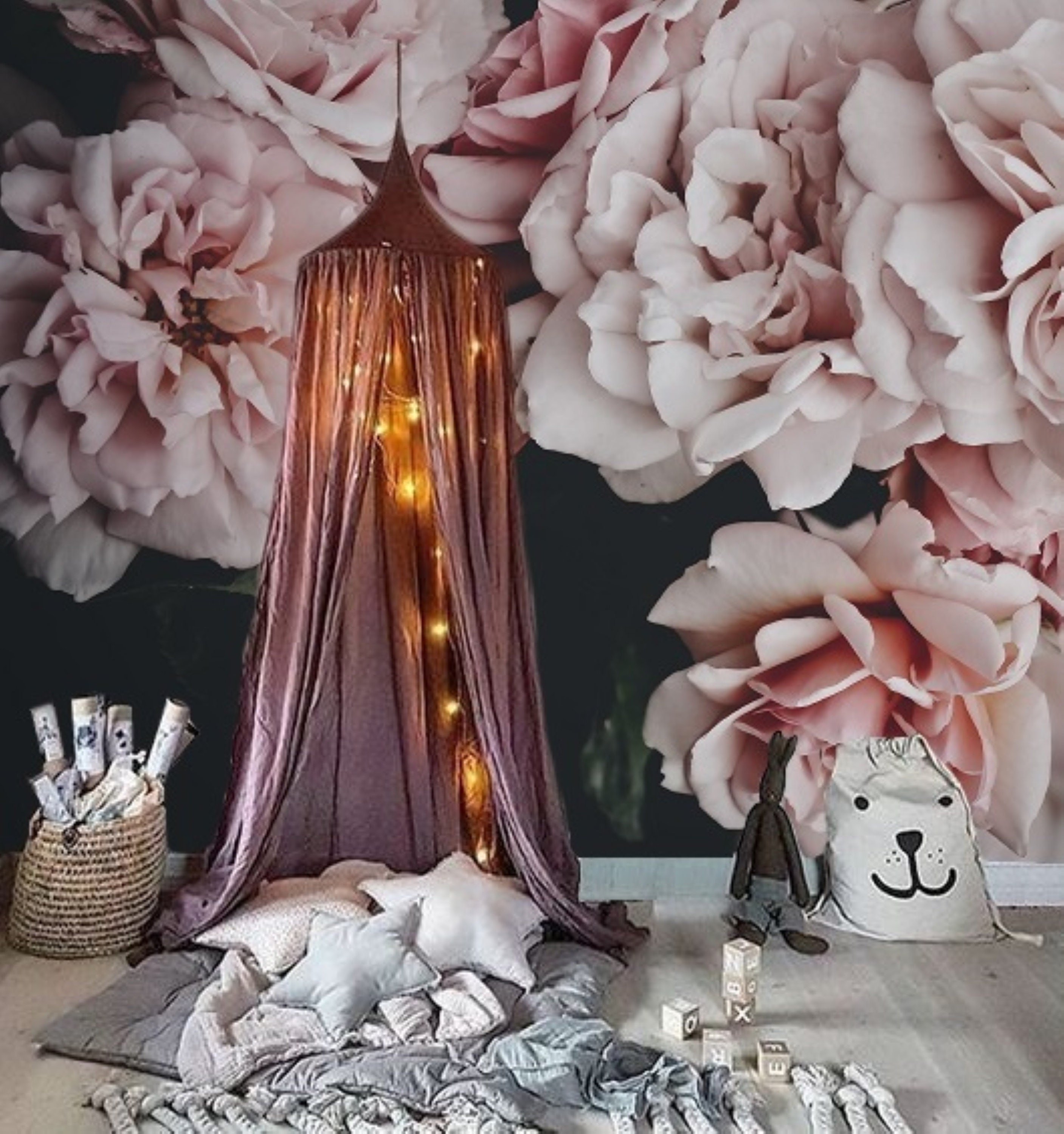 Dutch Dark Vintage Floral Removable Wallpaper Peel and Stick Etsy Canada