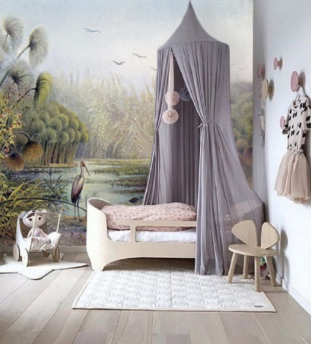 Boho Wall Paper Nursery, Wallpaper Wall Mural Removable, Wallpaper