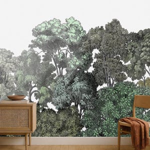 Green Bellewood Wallpaper Mural Peel and Stick on Etsy