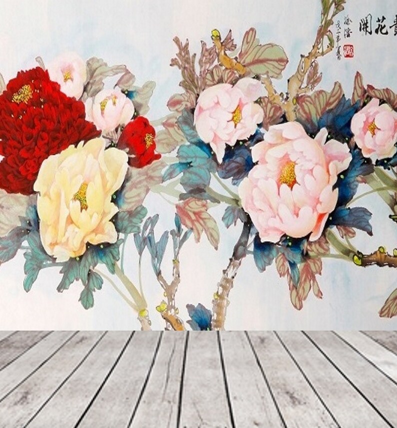 Chinoiserie Wallpaper Removable Wall Mural Peel and Stick ...