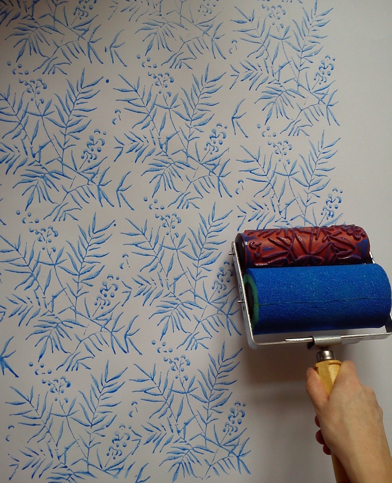 Paint Roller Set Patterned Paint Roller Set Etsy