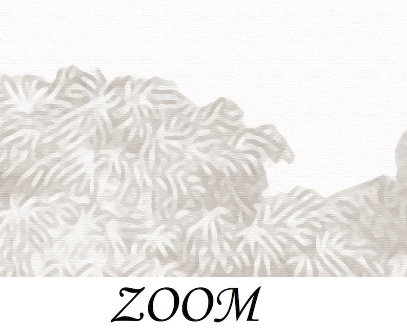 Puede incluir: Un fondo blanco con un patr&oacute;n abstracto gris en forma de cordillera. La palabra "ZOOM" est&aacute; escrita en negro en la parte inferior de la imagen.