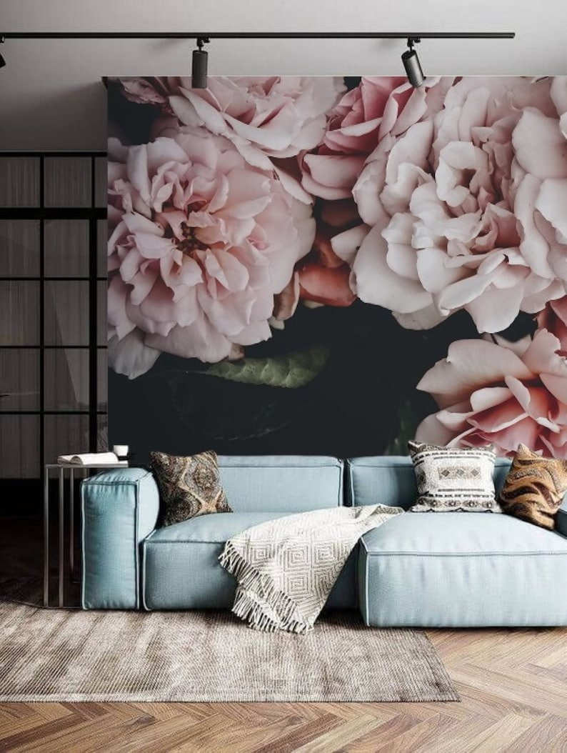 Dutch Dark Vintage Floral Removable Wallpaper Peel and