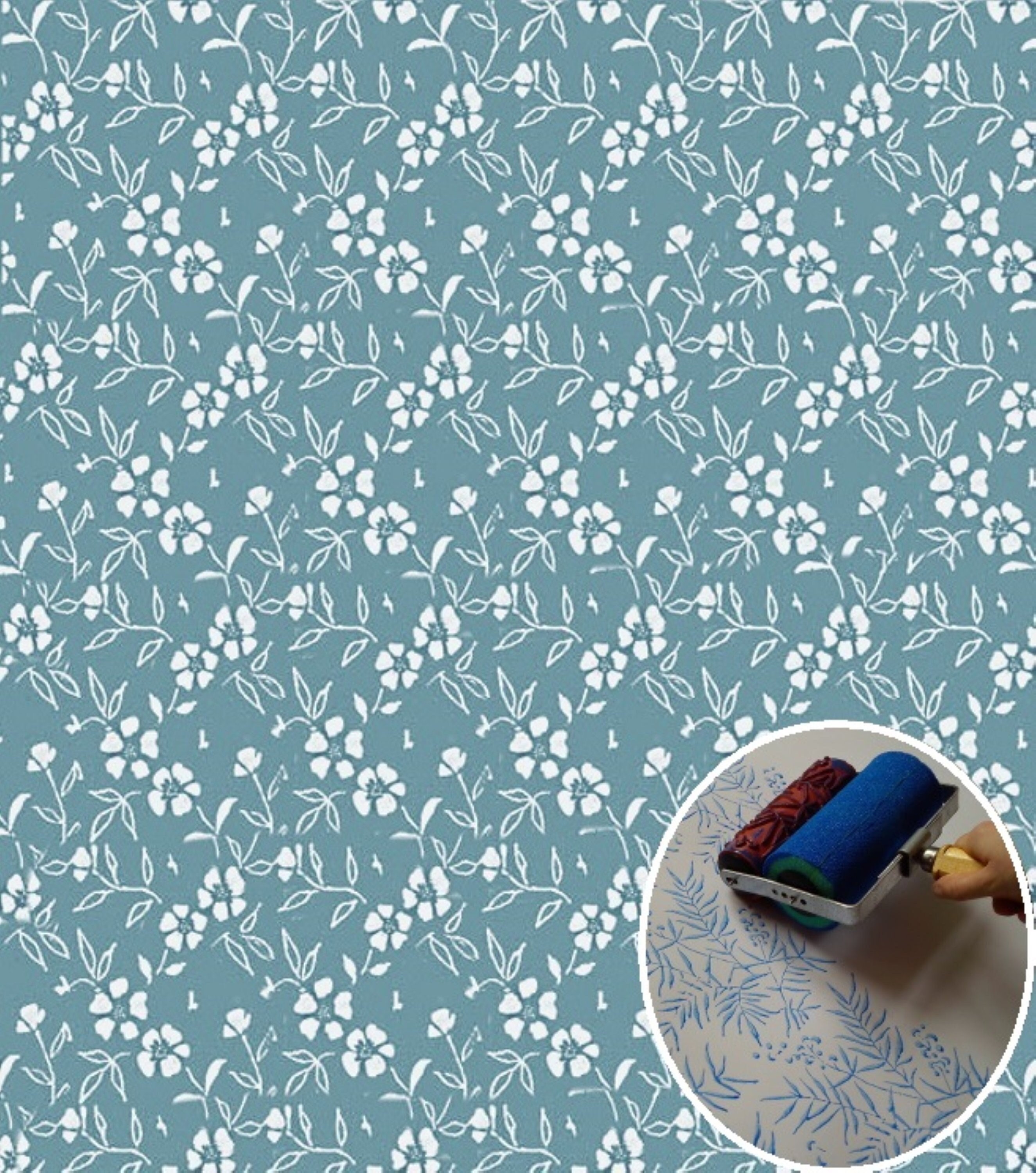 Drywall Texture Pattern Roller for Decorative Paint Texturing (Pin-Wheel  Pattern)