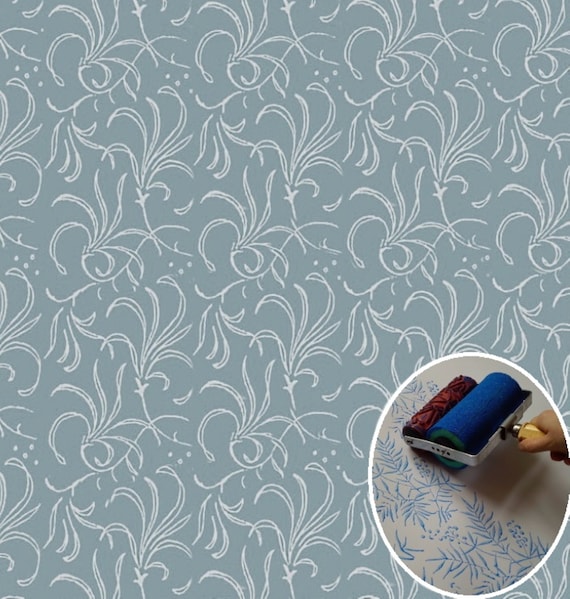Floral paint roller deals