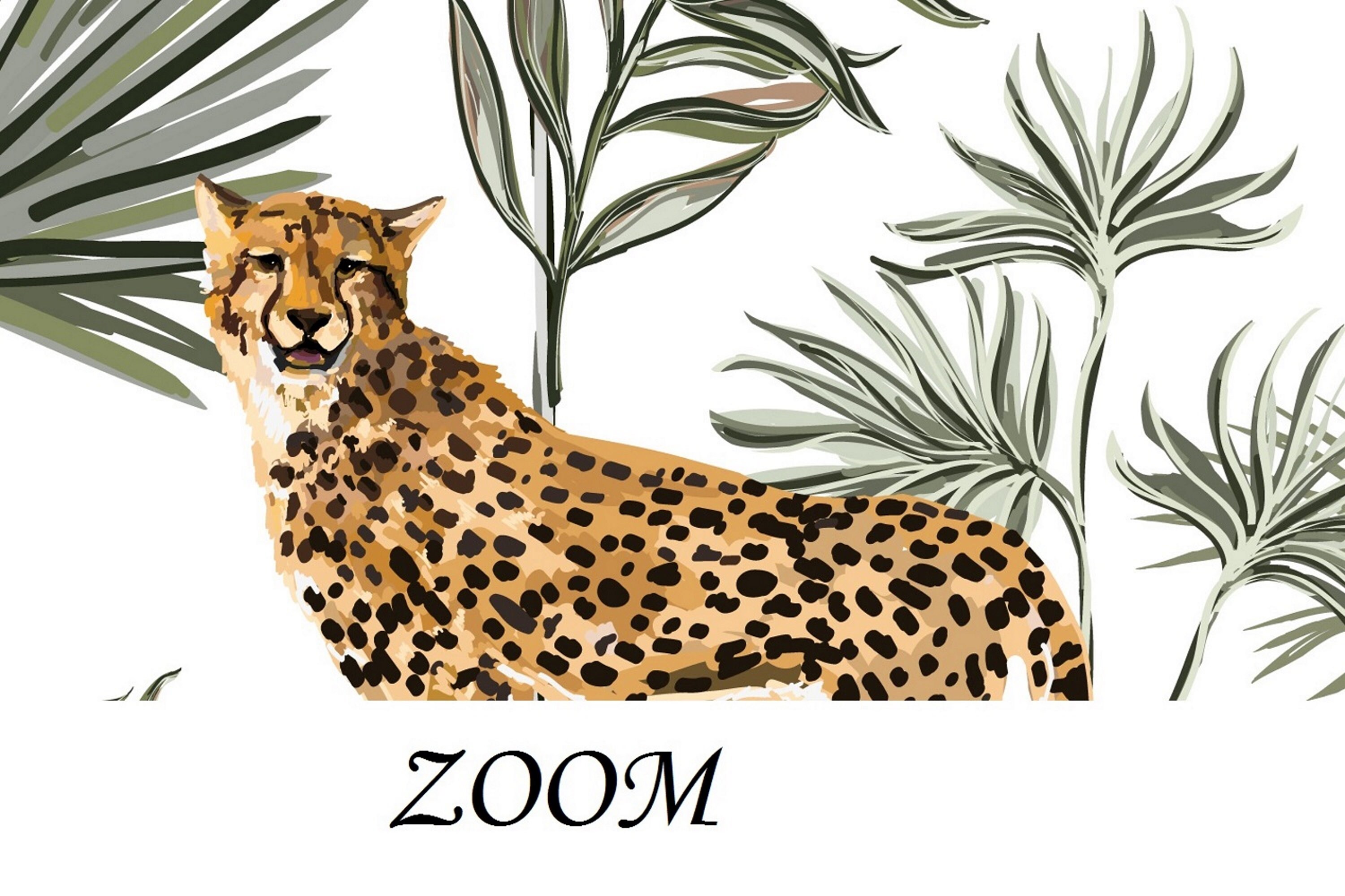 Safari Animal Nursery Wallpaper Boy Kid Wallpaper Removable Etsy