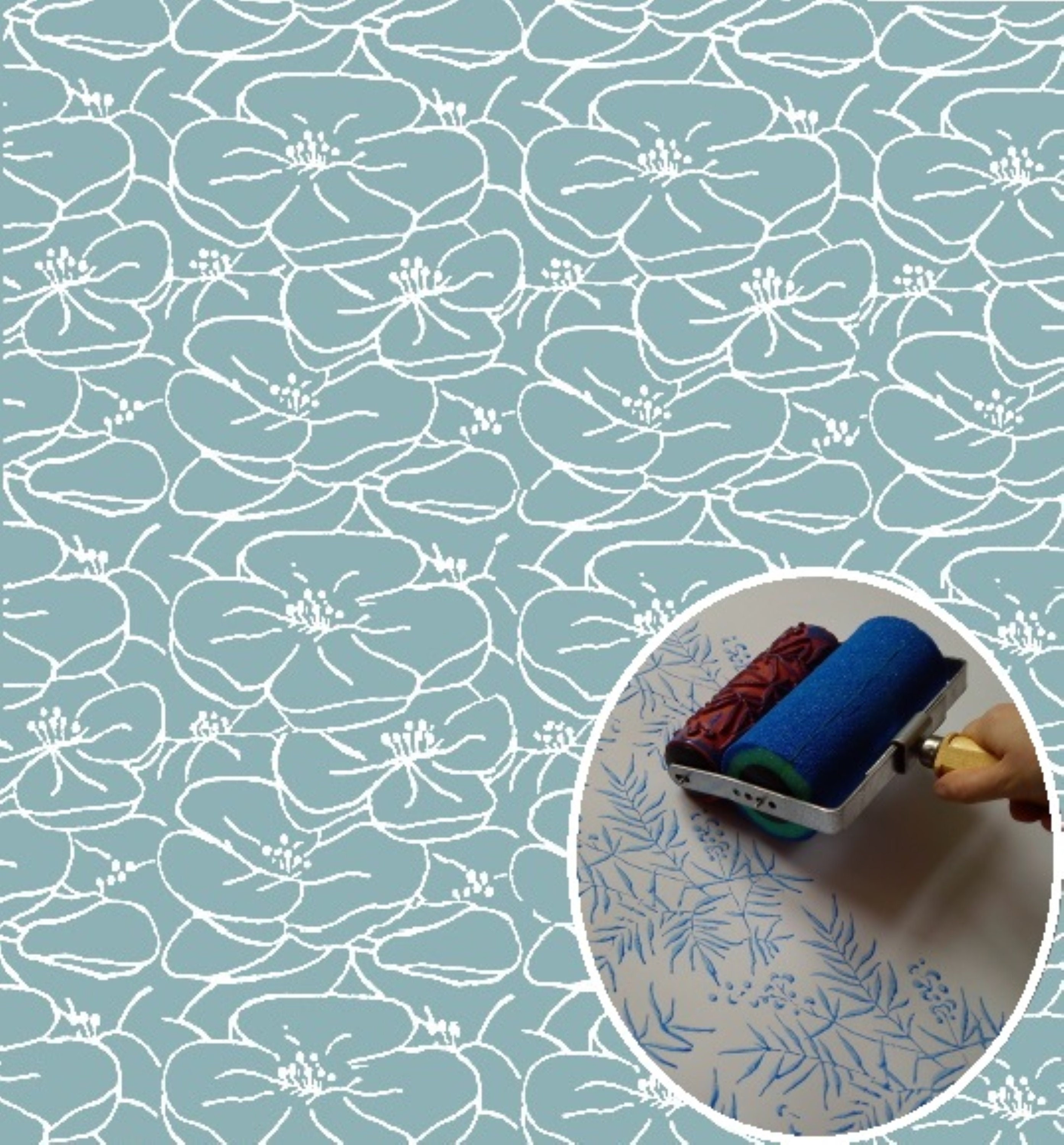 Sponge Paint Roller for Texture Painting Decorators Brush Tool, Fast and  Easy Pattern Art Sponge Roller for Ho