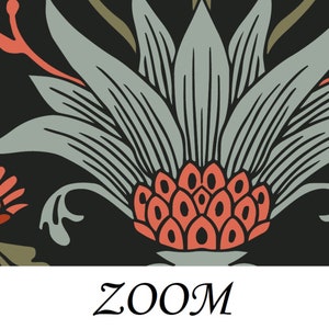 William Morris Wallpaper, Dark Vintage Floral Wallpaper, Bird Removable Wallpaper, Moody Flower Wallpaper, Victorian Inspired Wallpaper 222 image 10