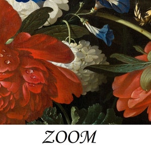 Dark Vintage Wallpaper, Moody Floral Wallpaper, Removable Dark Gothic