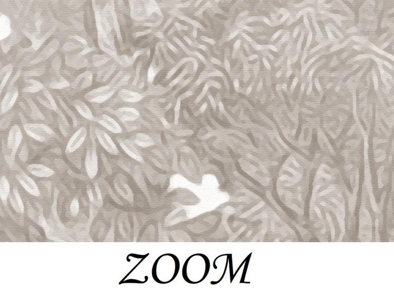 Puede incluir: Impresi&oacute;n digital abstracta con un esquema de color blanco y gris. El dise&ntilde;o presenta un patr&oacute;n de l&iacute;neas y formas en espiral, que se asemeja a un bosque o una red de ramas.