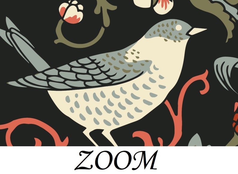William Morris Wallpaper, Dark Vintage Floral Wallpaper, Bird Removable Wallpaper, Moody Flower Wallpaper, Victorian Inspired Wallpaper 222 image 8