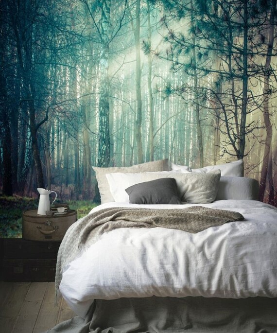 Forest Green Tropical Tree Plant Photo Wallpaper Mural Home