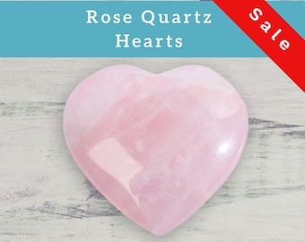 Rose Quartz Heart | Manifest Love | Natural Crystal Long Distance Relationship Couples Gift | Self Love & Law of Attraction