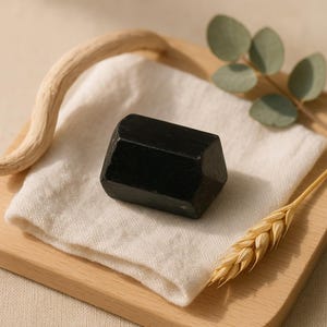 Black Tourmaline natural stone crystal specimen for your mineral gemstone & rock collection, healing crystal grid or boho decor image 4