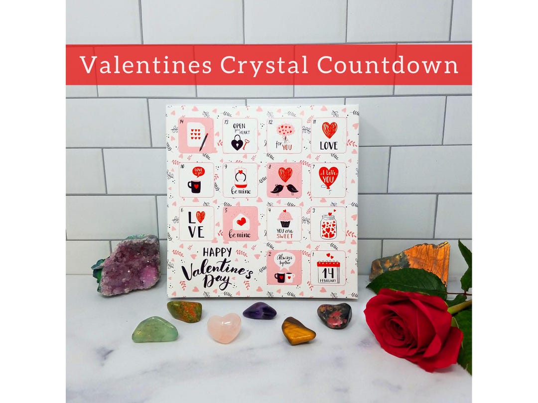 Valentine Surprise Box | Crystal Box With Worry Stone, Palm Stone ...