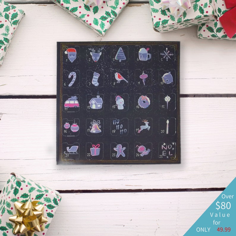 Crystal Advent Calendar Gemstone Christmas Countdown Etsy