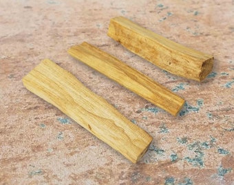 Palo Santo Smudge Sticks | Incense for Cleansing Purifying Meditation & Self Care | 3 pieces 100% FULL SIZED | Shrine Alter Boho Decor Gift