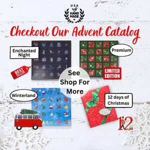 Crystal Advent Calendar, Adult Advent Calendar Countdown, Pagan Christmas Gift, Macabre Gothic Christmas Gifts, Krampus is Coming image 14