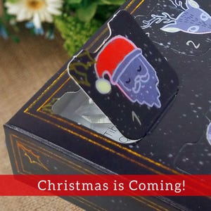 Crystal Advent Calendar, Adult Advent Calendar Countdown, Pagan Christmas Gift, Macabre Gothic Christmas Gifts, Krampus is Coming image 2