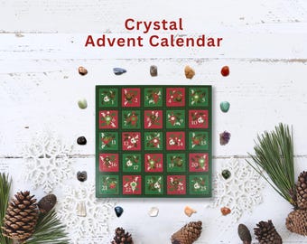 Unique Advent Calendars For Adults - 2025 Advent Box with Crystals Rocks & Gemstones