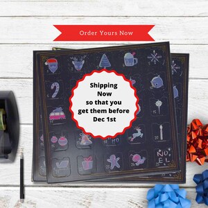 Crystal Advent Calendar, Adult Advent Calendar Countdown, Pagan Christmas Gift, Macabre Gothic Christmas Gifts, Krampus is Coming image 8