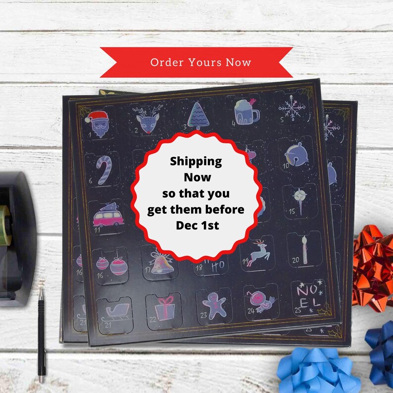Crystal Advent Calendar, Adult Advent Calendar Countdown, Pagan Christmas Gift, Macabre Gothic Christmas Gifts, Krampus is Coming image 8