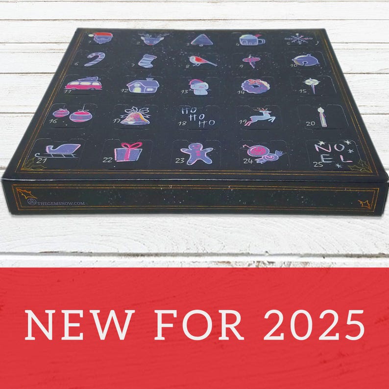 Crystal Advent Calendar, Adult Advent Calendar Countdown, Pagan Christmas Gift, Macabre Gothic Christmas Gifts, Krampus is Coming image 6