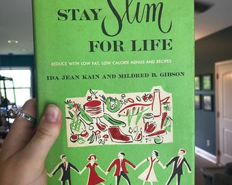 Stay Slim For Life Book V intage 1958 Mid Century Diet Culture Book