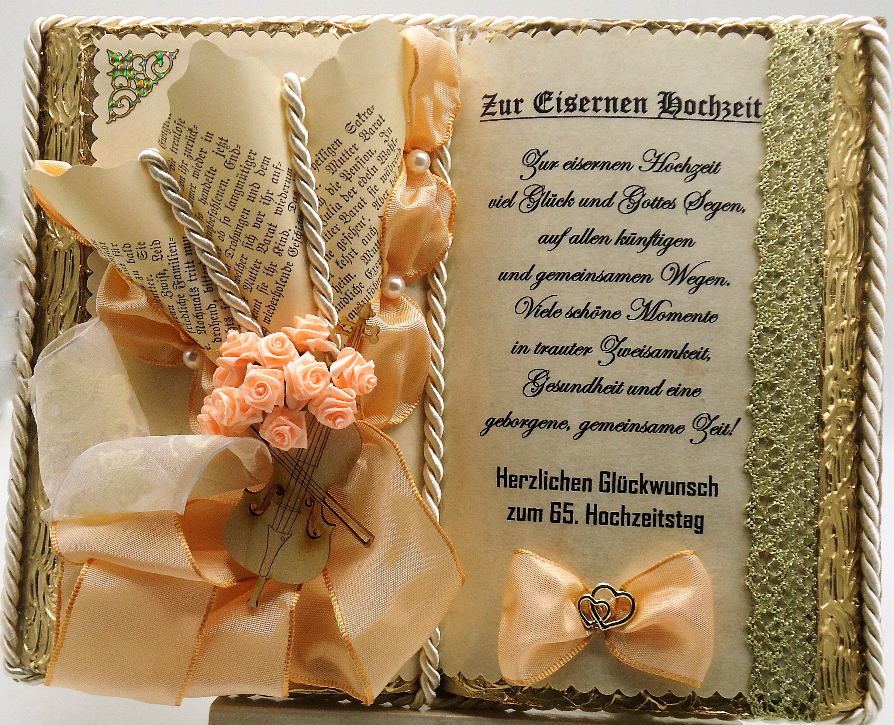 65 Hochzeitstag Besinnliche Gedichte Zur Eisernen Hochzeit www.etsy.com