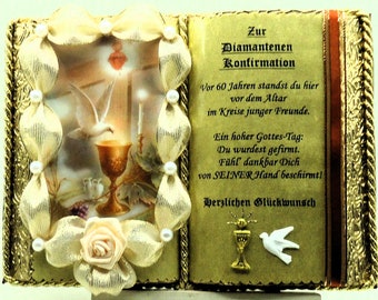 Diamond confirmation, 60th anniversary - decorative book