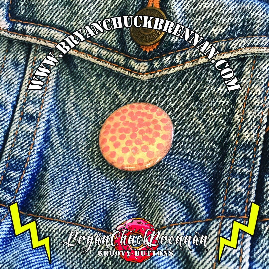 Groovy Buttons / Pepperoni Pizza - 1.25