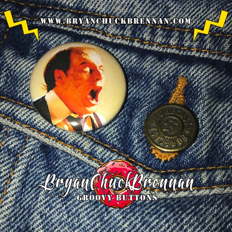 Groovy Buttons / Darryl Revok / Scanners / David Cronenberg Etsy