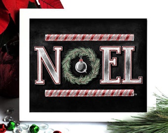 Noel Art, Christmas Sign, Chalkboard Art, Holiday Decor, Chalk Art, Noel Sign, Christmas Decor, Christmas Wreath, Christmas Art, Holiday Art
