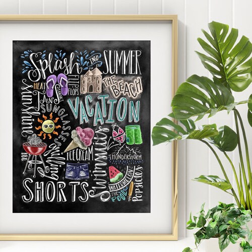 Beach House Decor Beach House Beach Art Summer Art Etsy