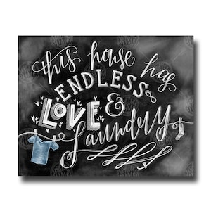 Laundry Room Decor, Laundry Room Sign, Laundry Room Art, Chalkboard Art, Chalkboard Sign, Chalk Art, Laundry, Home Decor