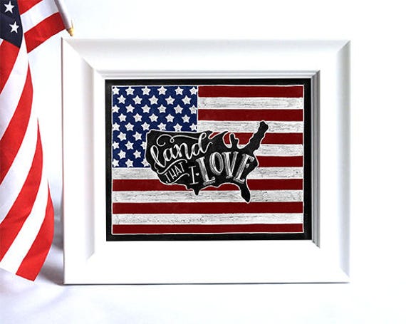 アメリカ国旗、独立記念日、黒板アート、チョークアート、独立記念日