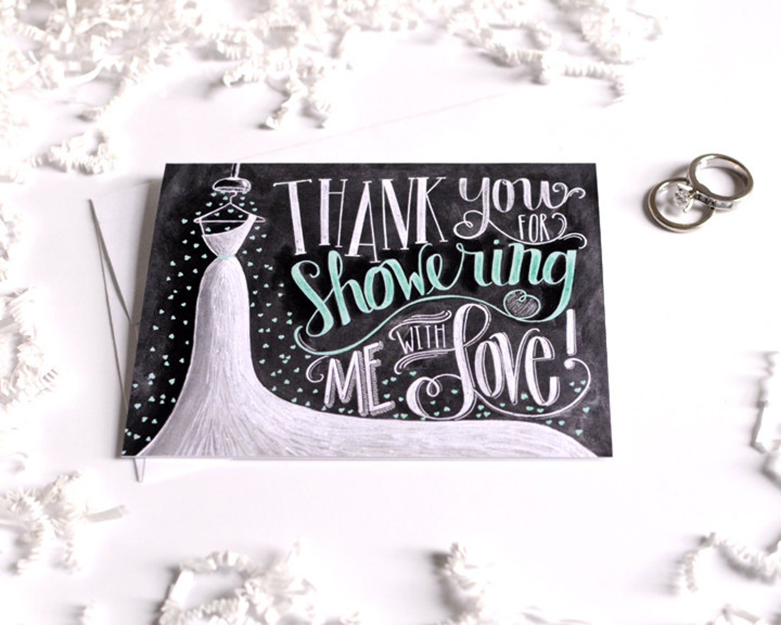 Bridal Shower Thank You Card Bridal Thank You Card Bridal Etsy