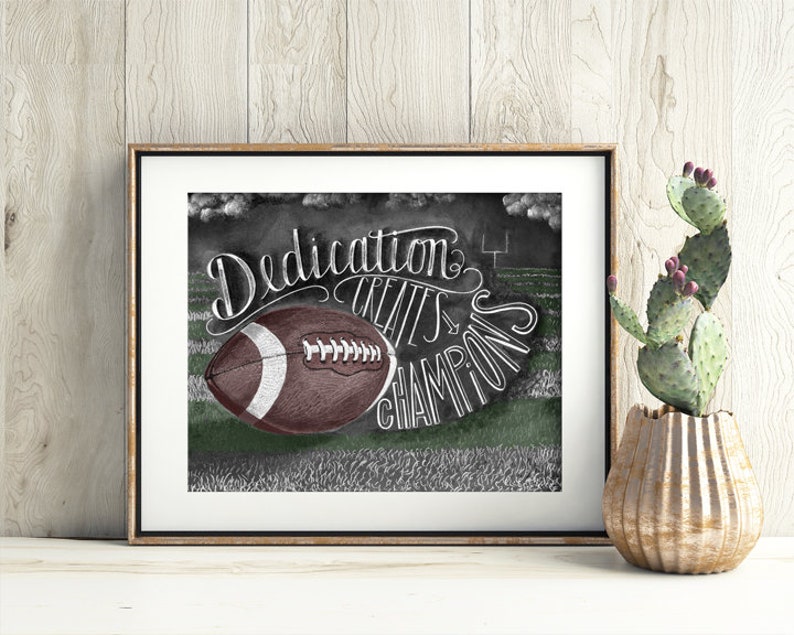 Football Decor Football Art Chalk Art Chalkboard Art Etsy Canada