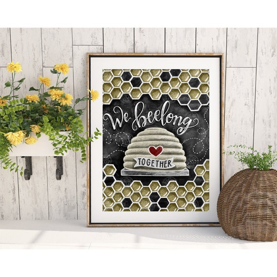 Buzzy Aesthetics: The Charm of Bee Wall Art in Trendy Home Decor