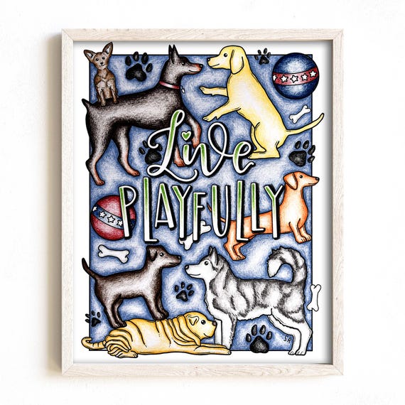 Cute Kawaii Dog Coloring Page for Kids, Playful Art (PDF)