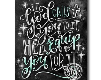 Faith Print, Jesus Wall Art, Bible Verse Print, Scripture Art, Chalkboard Art, Chalk Art, Scripture Wall Art, Inspirational Print