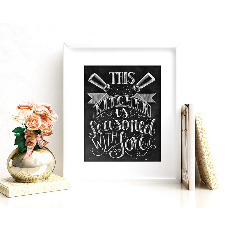 Kitchen Decor Kitchen Art Kitchen Sign Kitchen Print Chalk - Etsy