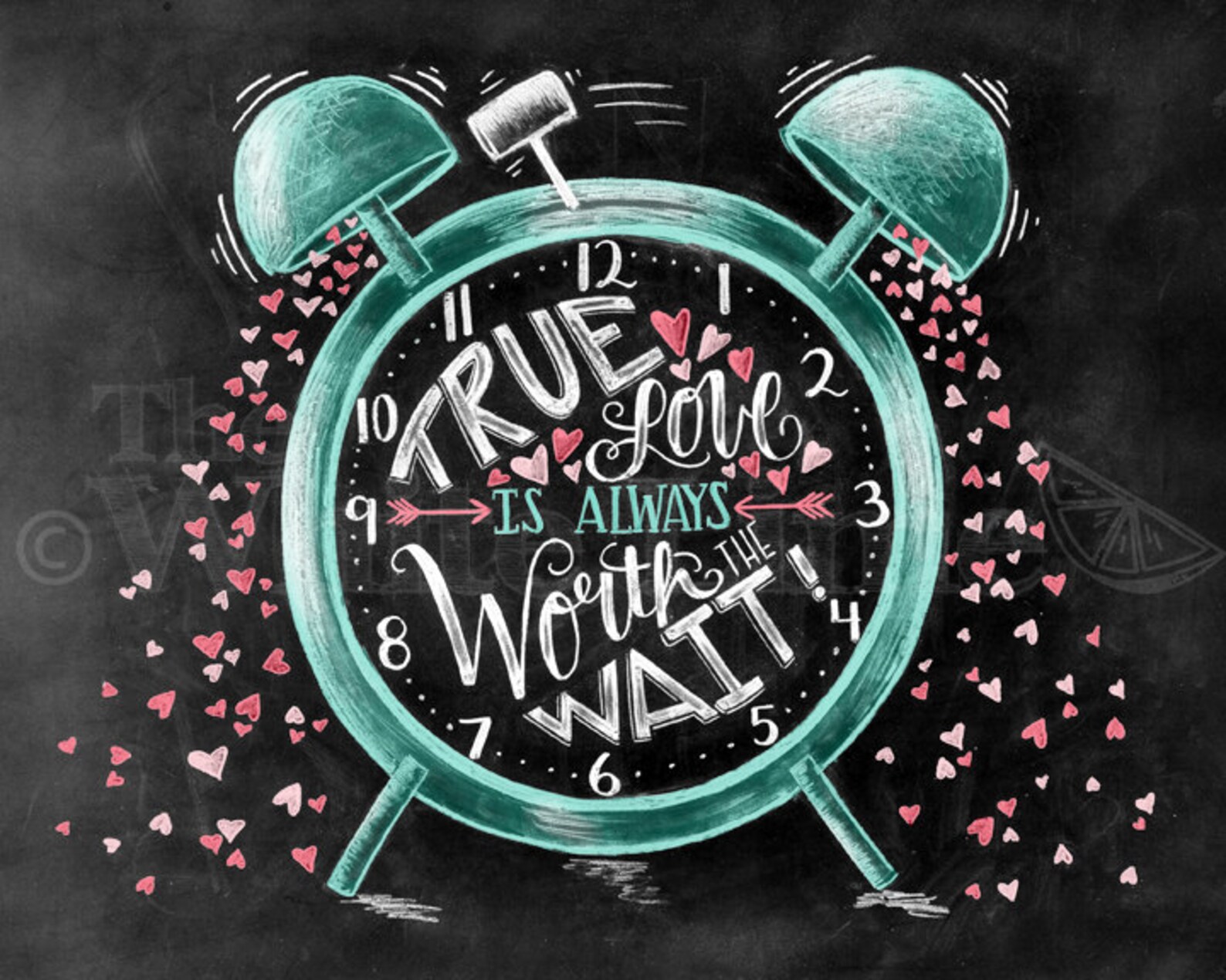 Love Sign Wedding Sign Chalk Art Print Chalk Typography Hand Etsy