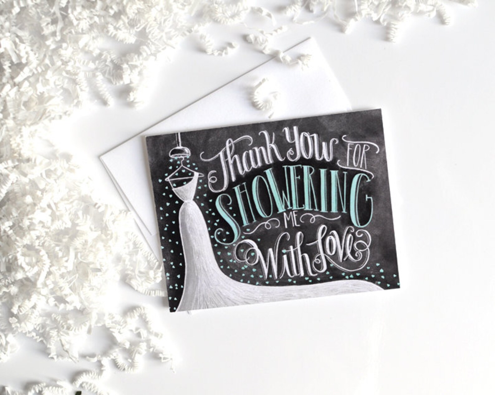 Bridal Shower Thank You Card Bridal Thank You Card Etsy