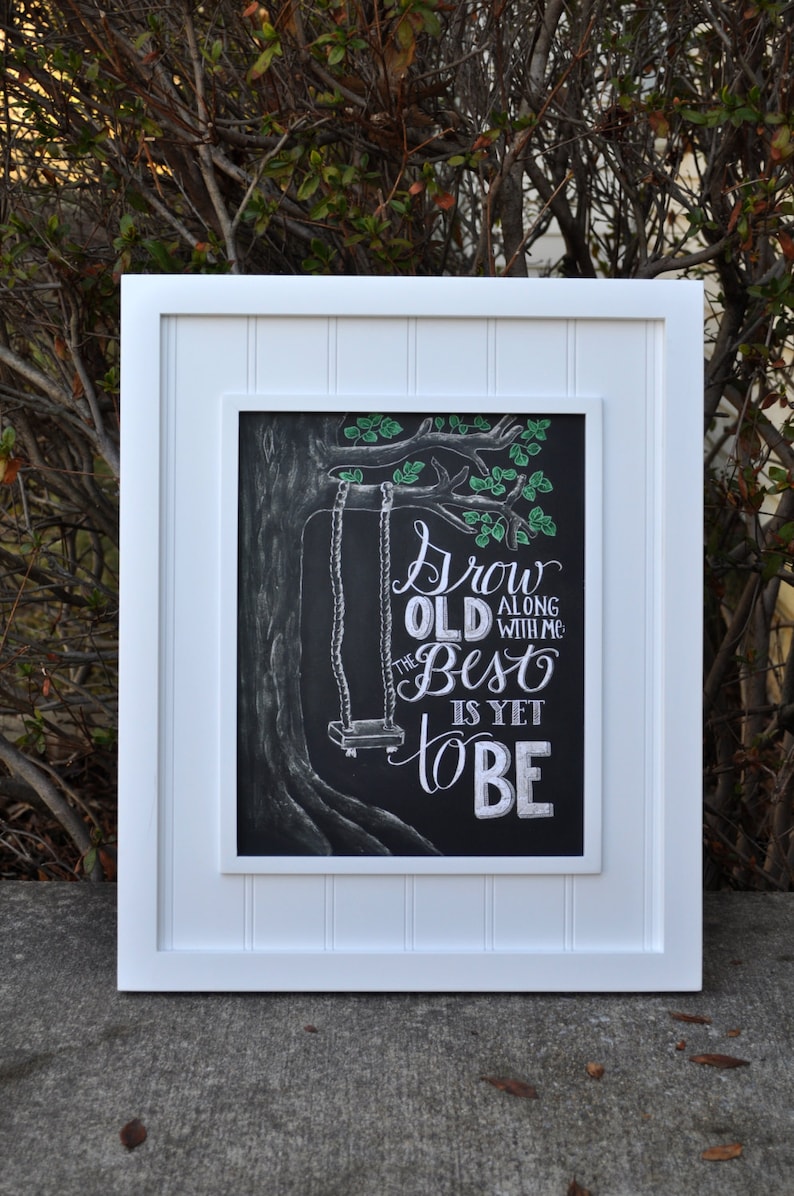 Wedding Sign Wedding Gift Chalk Art Chalkboard Art Grow Etsy Australia