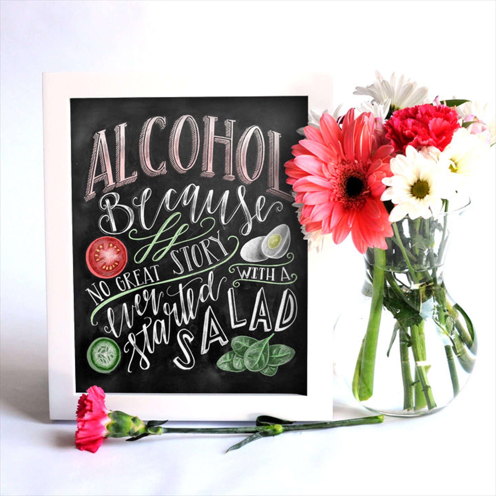 Alcohol Sign Wedding Sign Chalkboard Art Chalk Art Alcohol Etsy