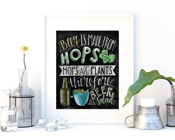 ビールの看板、アルコールは大した話ではない、黒板アート、チョーク