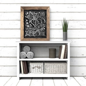 Friendship Gift, Chalk Art, Chalkboard Art, Friends Are Like Stars, Friendship Quote, Gift For Best Friend, Best Friend Gift, Friend Print, image 4