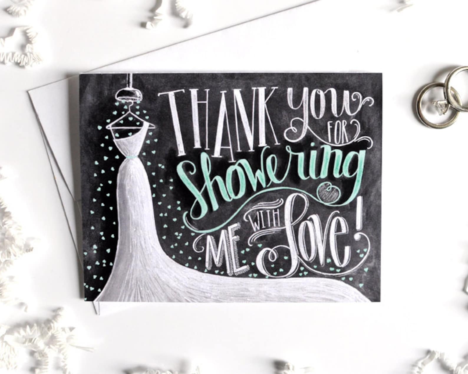 Bridal Shower Thank You Card Bridal Thank You Card Bridal Etsy